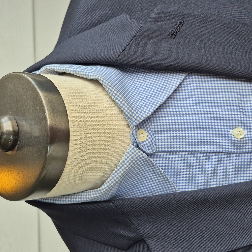 John Varvatos Recent Canada Solid Dark Navy Wool … - image 2